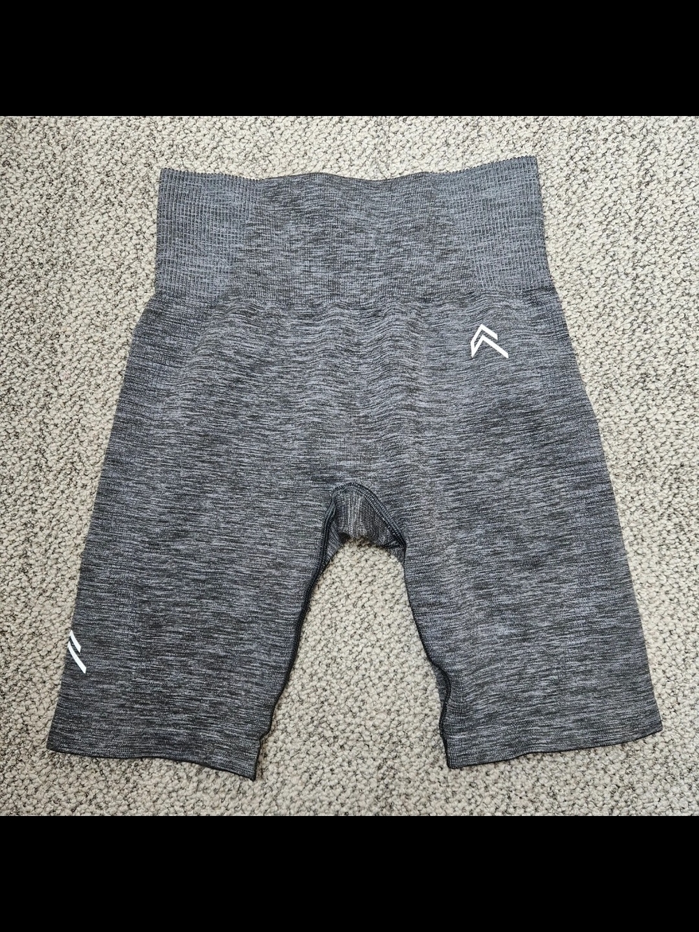 Women's Gray Seamless Athletic Biker Shorts